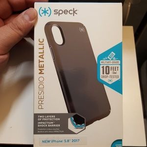 case speck for iphone x/xs 5.8" gray metallic new